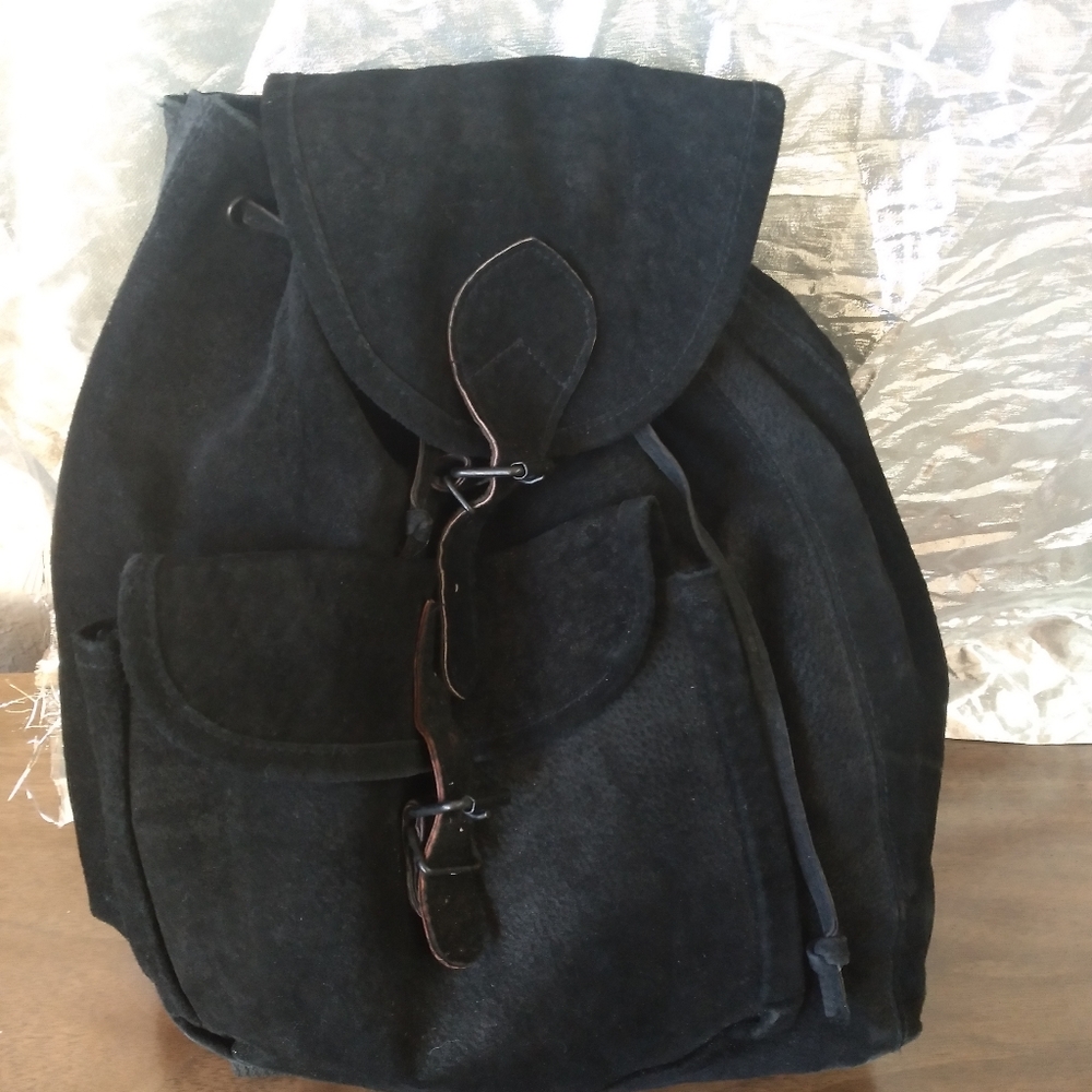 Mini backpack leather